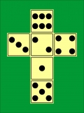 Magnetisches Wrfelnetz mit Wrfelaugen
