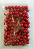 500 rote Holzkugeln, 8 mm