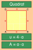 Lernposter Quadrat