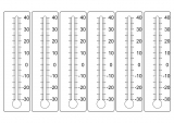 Kopiervorlage: Thermometerskalen
